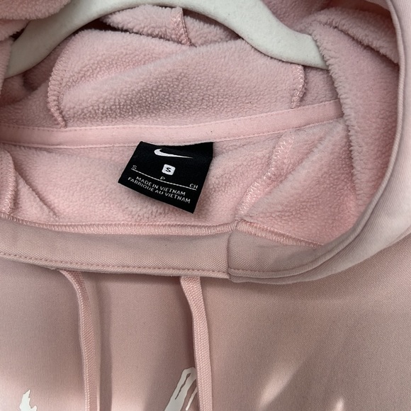 Nike Baby Pink Fleece Lined Hooded Sweater - Picture 6 of 12